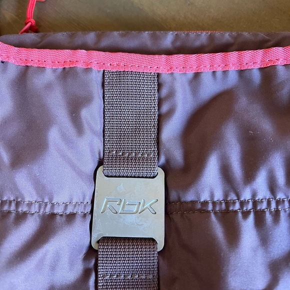 Reebok Mauve Pink Puffer Quilted Crossbody Bag Y2K - Picture 2 of 6